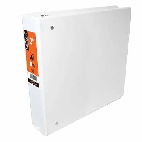 Carpeta con Argolla Tipo O con Ventana Tamaño Carta 2" Lefort Blanco | CEI-0050-11