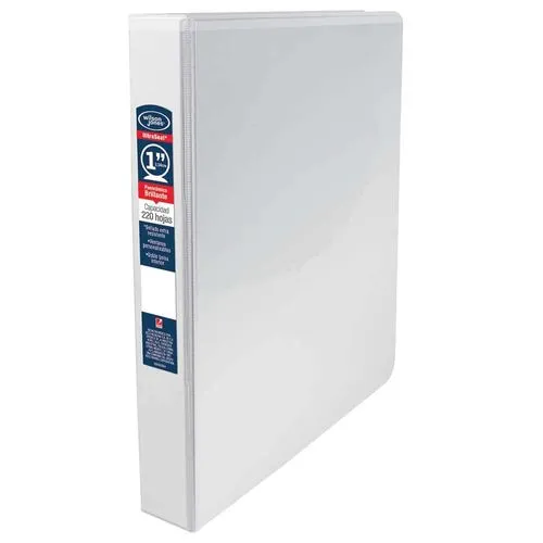 Carpeta con Argolla Tipo O con Ventana Tamaño Carta 1" Wilson Jones Blanco | CEI-0050-15