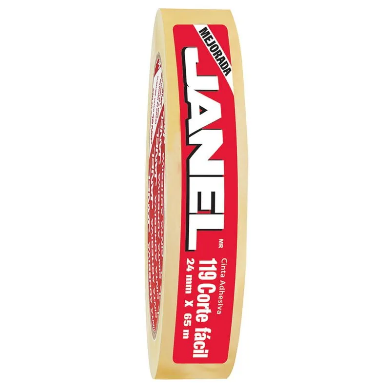 Cinta Adhesiva Transparente Janel T119 de .24x65 m | CEI-0109-2