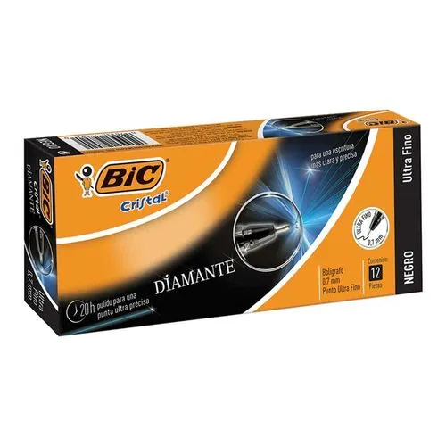 Bolígrafo Punto Ultrafino BIC c/12 Piezas Negro | CEI-0112-1
