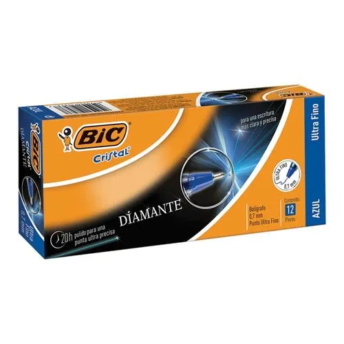Bolígrafo Punto Ultrafino BIC c/12 Piezas Azul | CEI-0112