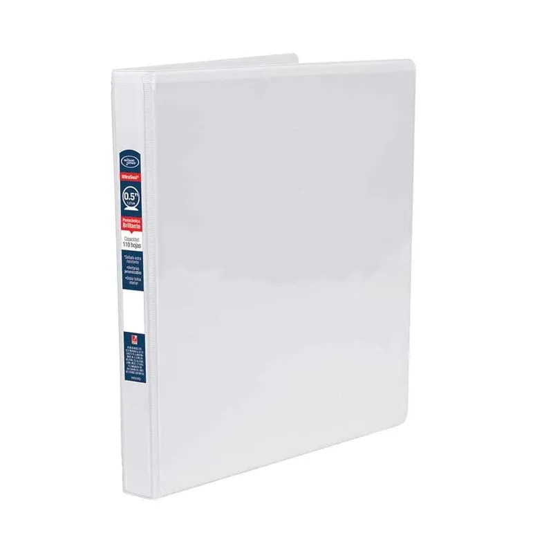 Carpeta con Argolla Tipo O con Ventana Tamaño Carta 0.5" Wilson Jones Blanco | CEI-0115-3