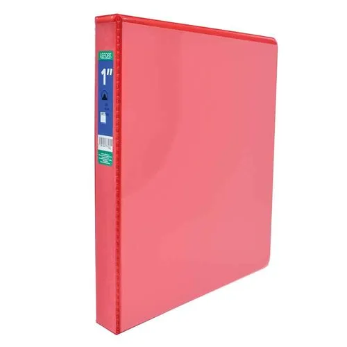 Carpeta con Argolla Tipo O con Ventana Tamaño Carta 1" Lefort Rojo | CEI-0257