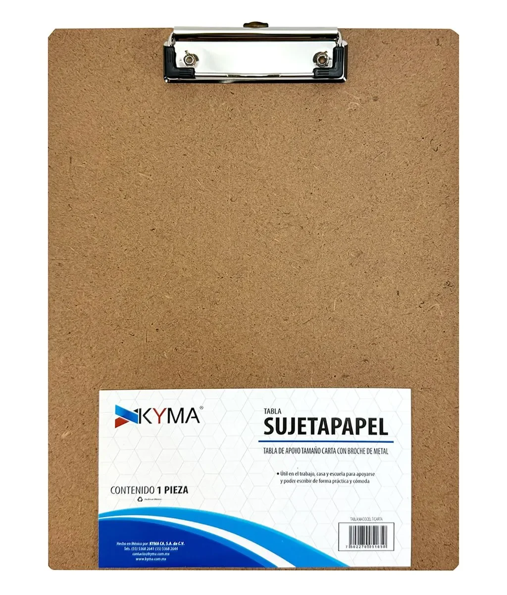 Tabla Agarra Papel Kyma Macocel Tamaño Carta | CEI-0072-7