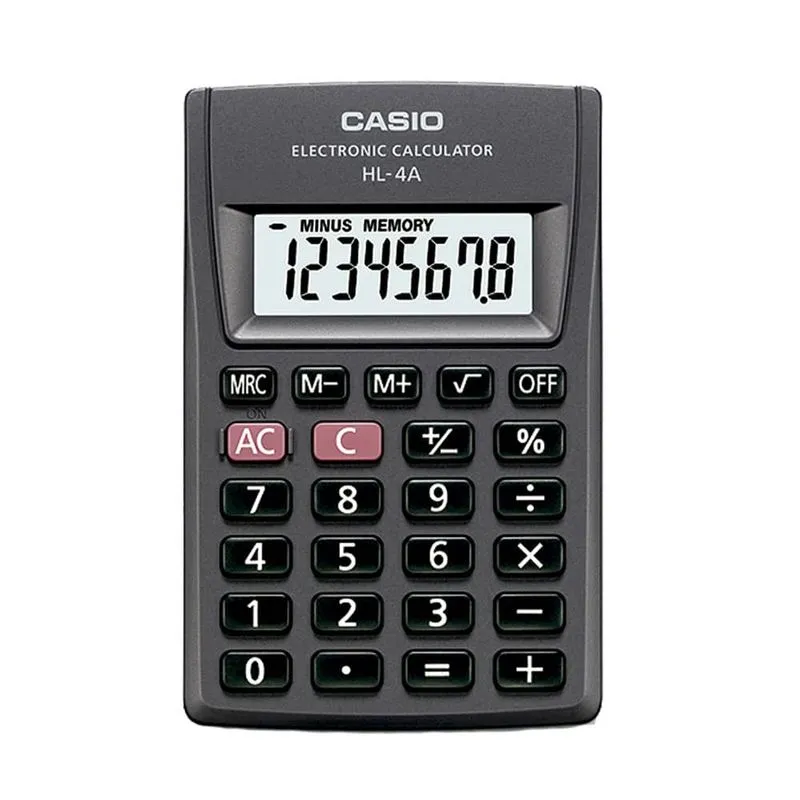Calculadora de Bolsillo de 8 Dígitos Negro Casio | CEI-0347