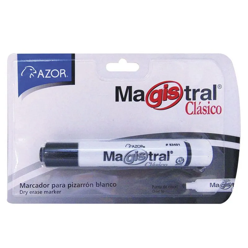 Marcador Para Pizarrón Magistral Clásico Grueso Negro | CEI-0080-3