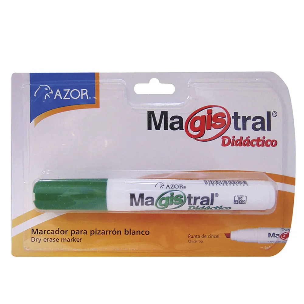 Marcador Para Pizarrón Magistral Didáctico Grueso Verde | CEI-0080-5