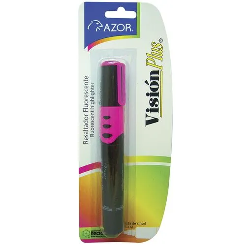 Marcador Fluorescente Azor Visión Plus Grueso Rosa | CEI-0108