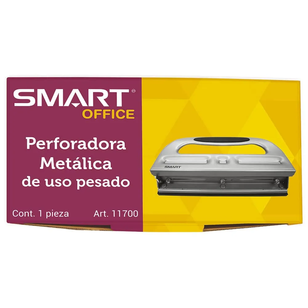 Perforadora de Metálica Smart 3 Orificios P/30Hjs Uso Pesado Plata | CEI-0185-2