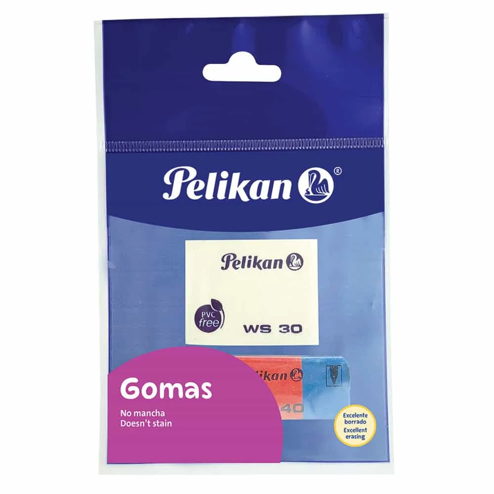 Goma de Borrar WS 30 / BR 40 Pelikan c/3 Piezas | CEI-0263-4