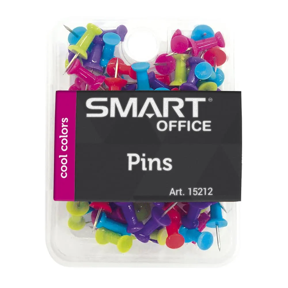 Pin de Plástico Smart c/100 Piezas Colores | CEI-0308-1