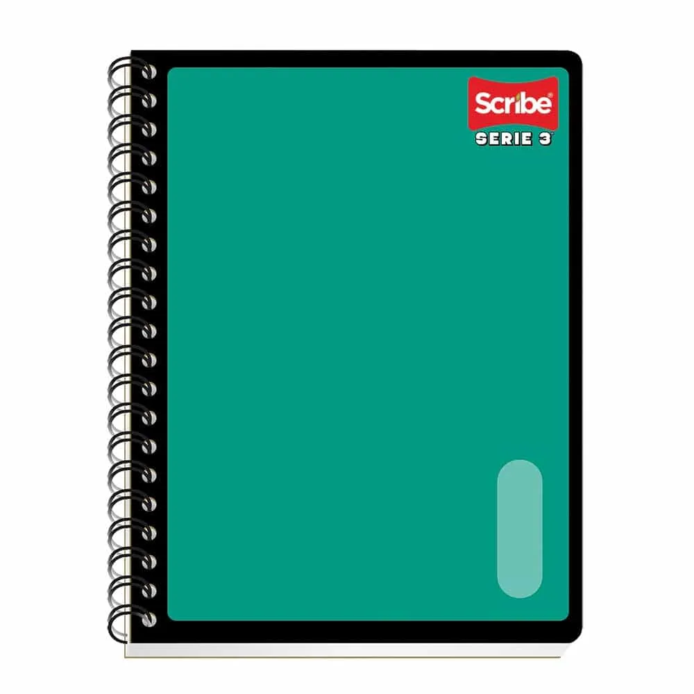 Cuaderno Profesional Cuadro Chico Espiral Doble c/100 Hojas Scribe Serie III (Color no seleccionable) | CEI-0417-3